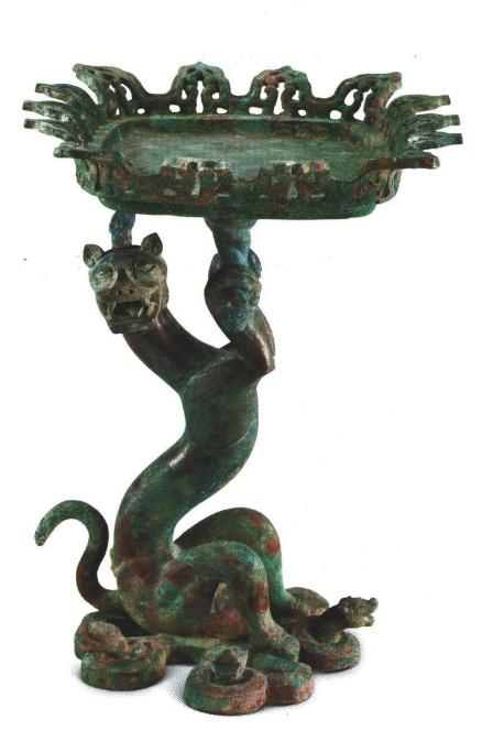古代的盛食器——凤鸟莲花盖豆-荆州博物馆